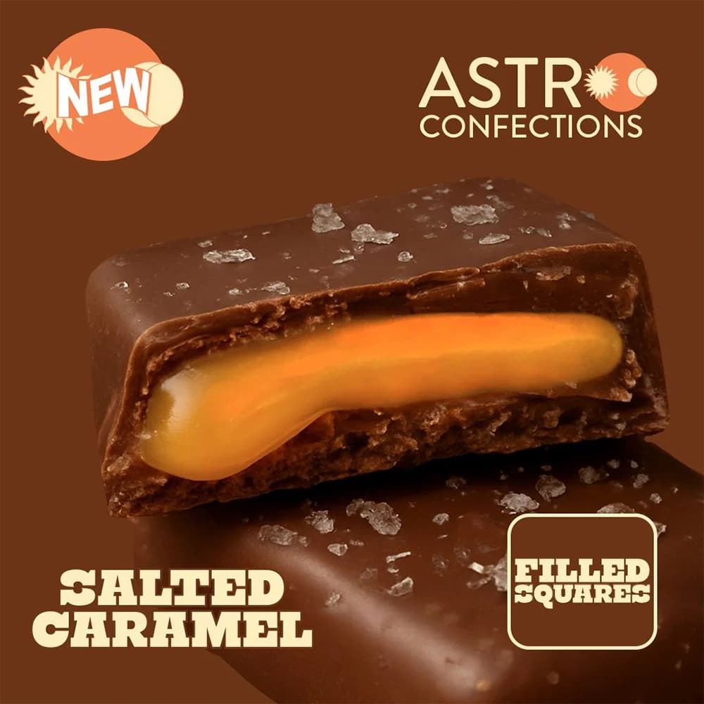 Astro Confections Salted Caramel Squares | T47mg | 0044 | 10pk"