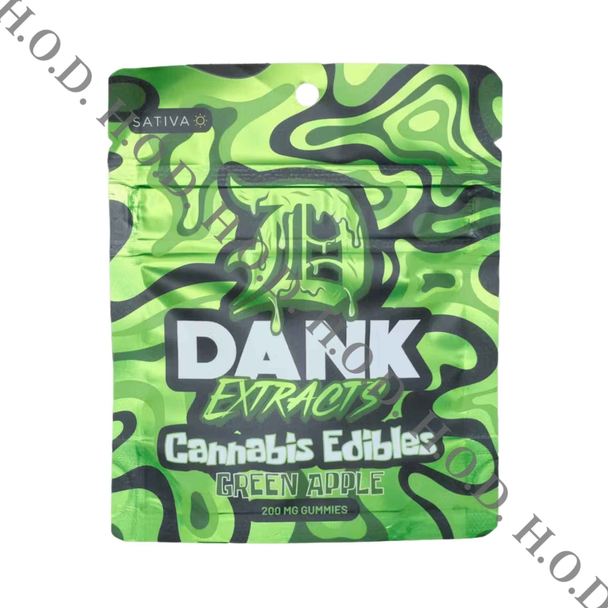 Dank Extracts Dank Extracts Green Apple Gummies 200mg