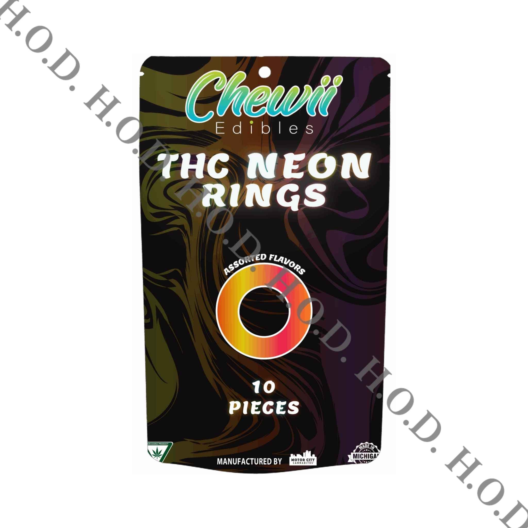 Chewii Chewii Neon Ring Gummies 200mg
