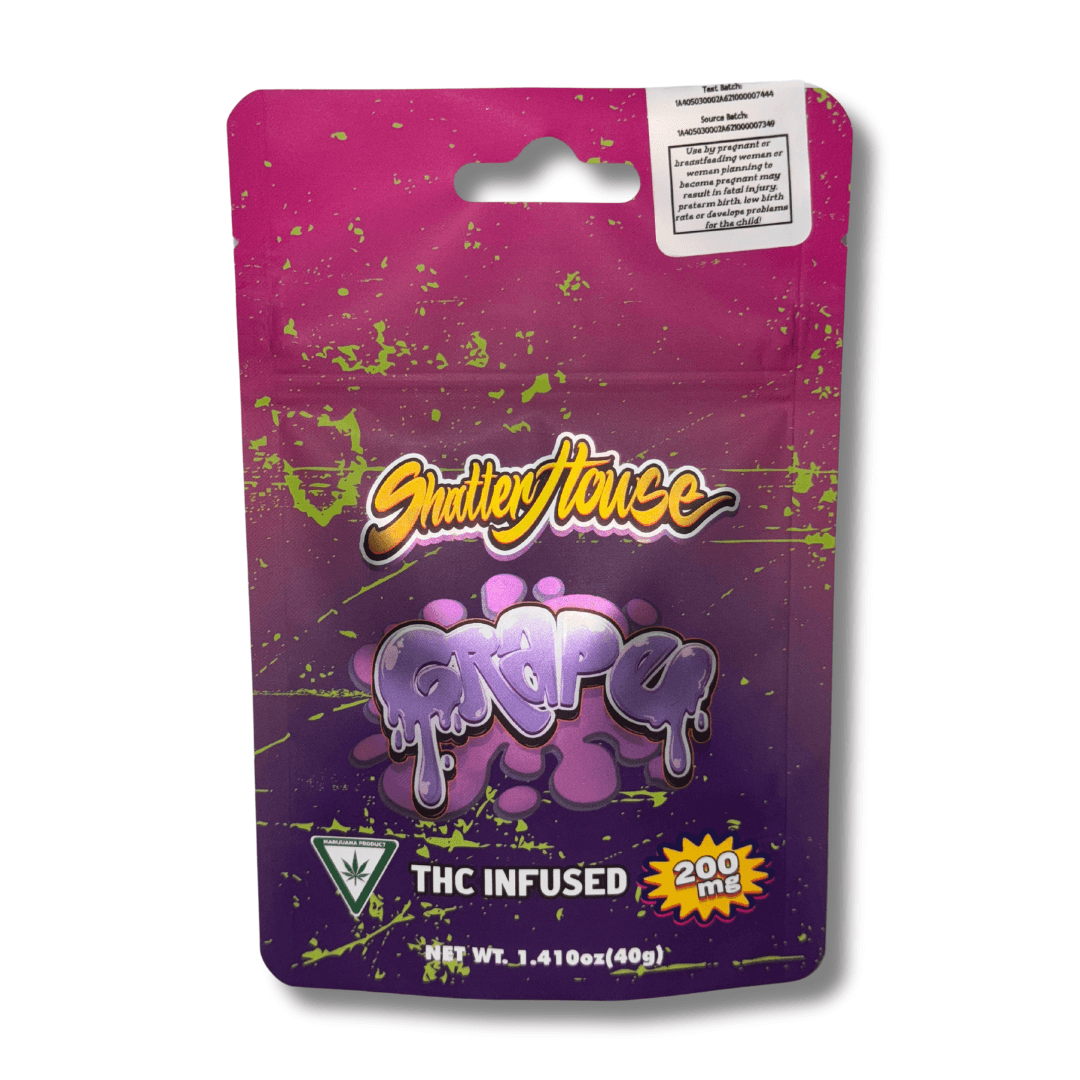 Shatter House Extracts Grape - 200mg Gummies