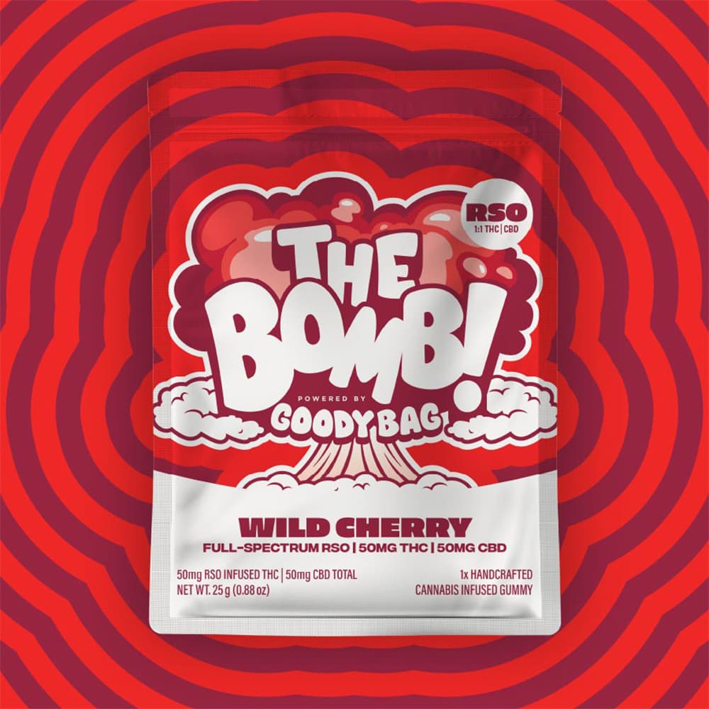 PTS - Goody Bag Gummy BOMB Wild Cherry 1:1 THC/CBD [1pk] | 50mg