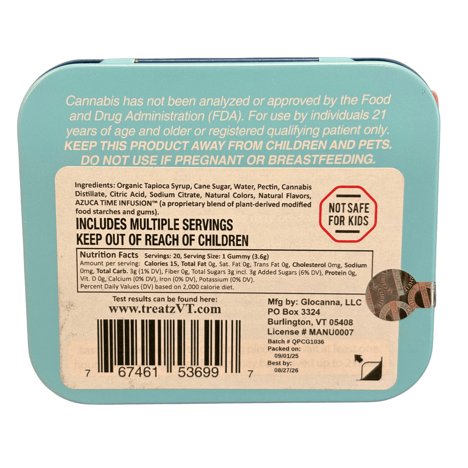 VTreatz Pina Colada Fast Acting Gummies | 100mg | VTreatz