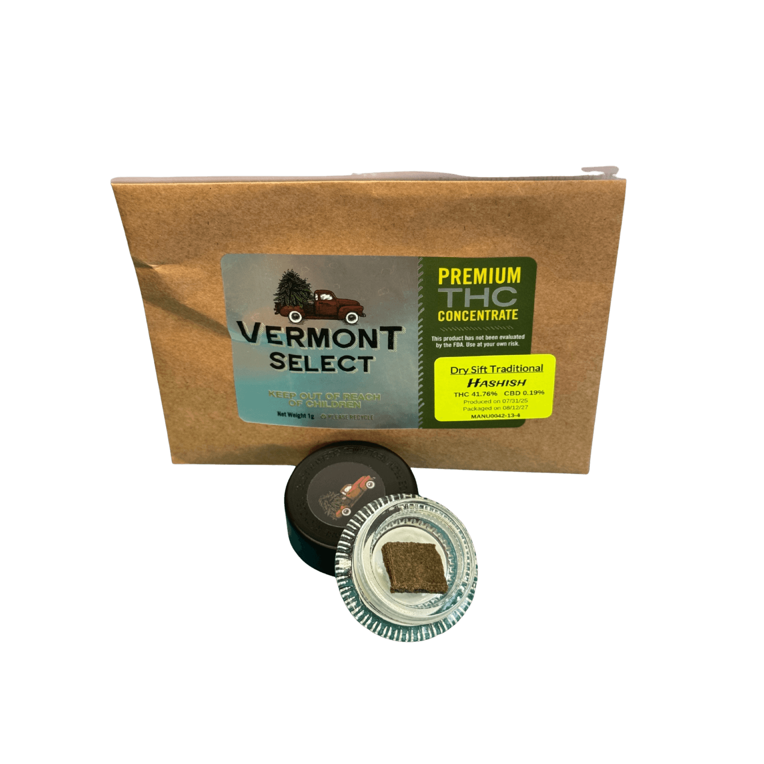 Vermont Select Dry Sift Hash - 1g I Vermont Select I Indica