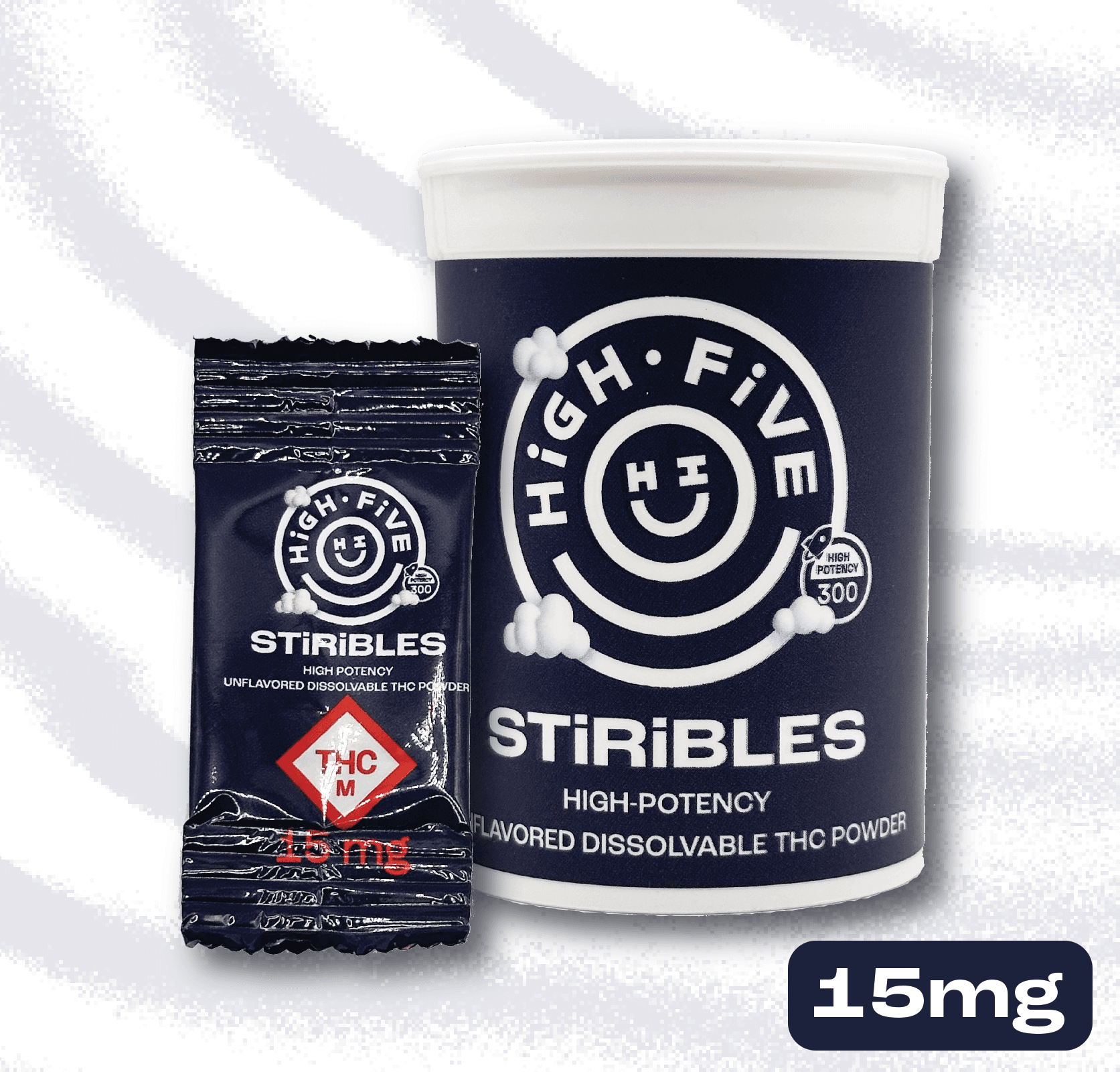 High Five Cannabis Co. High Five: Edibles | STiRiBLES | Unflavored | 300mg | 20pk