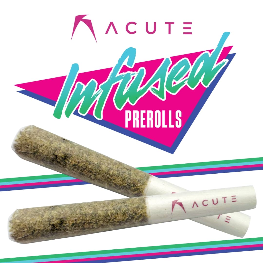 Acute Juice Maui Wowie | 2pk Distillate Infused Pre-rolls | 0.5g Each