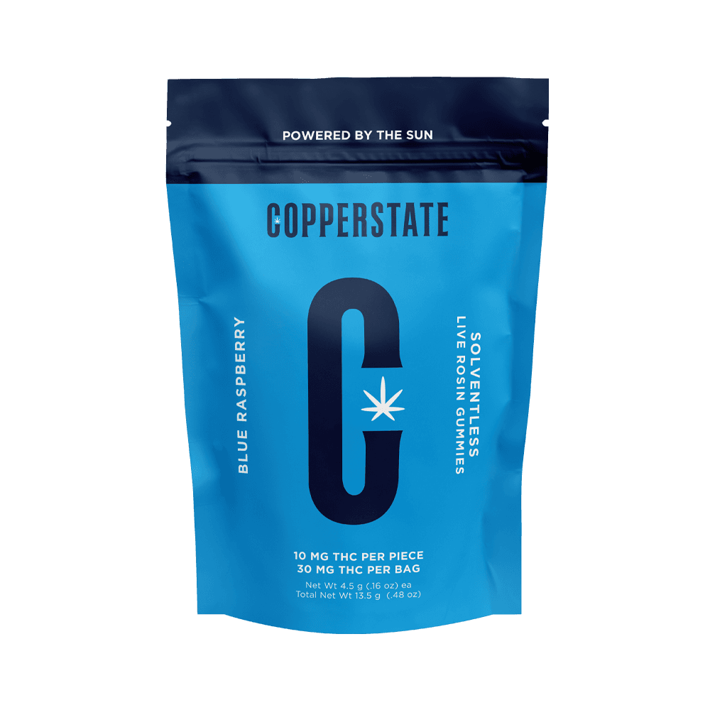 Copperstate Farms Blue Raspberry Live Rosin Gummy 3 Pack