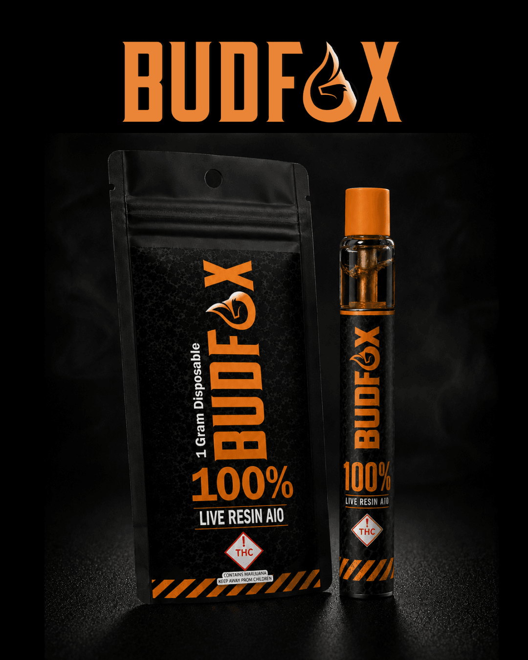 Bud Fox Supply Co. 1g Live Resin AIO | REC - Aloha Banana Drip (I/H)