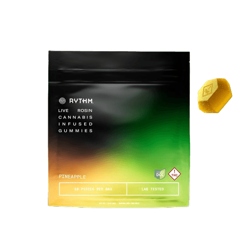Rythm Solventless Pineapple Gummy 100mg