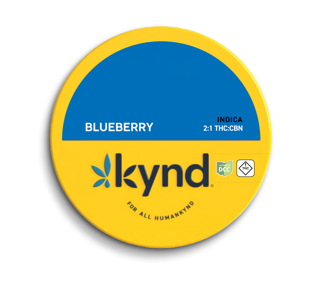 Kynd Blueberry 2:1 THC:CBN Gummy 100mg (10ct)