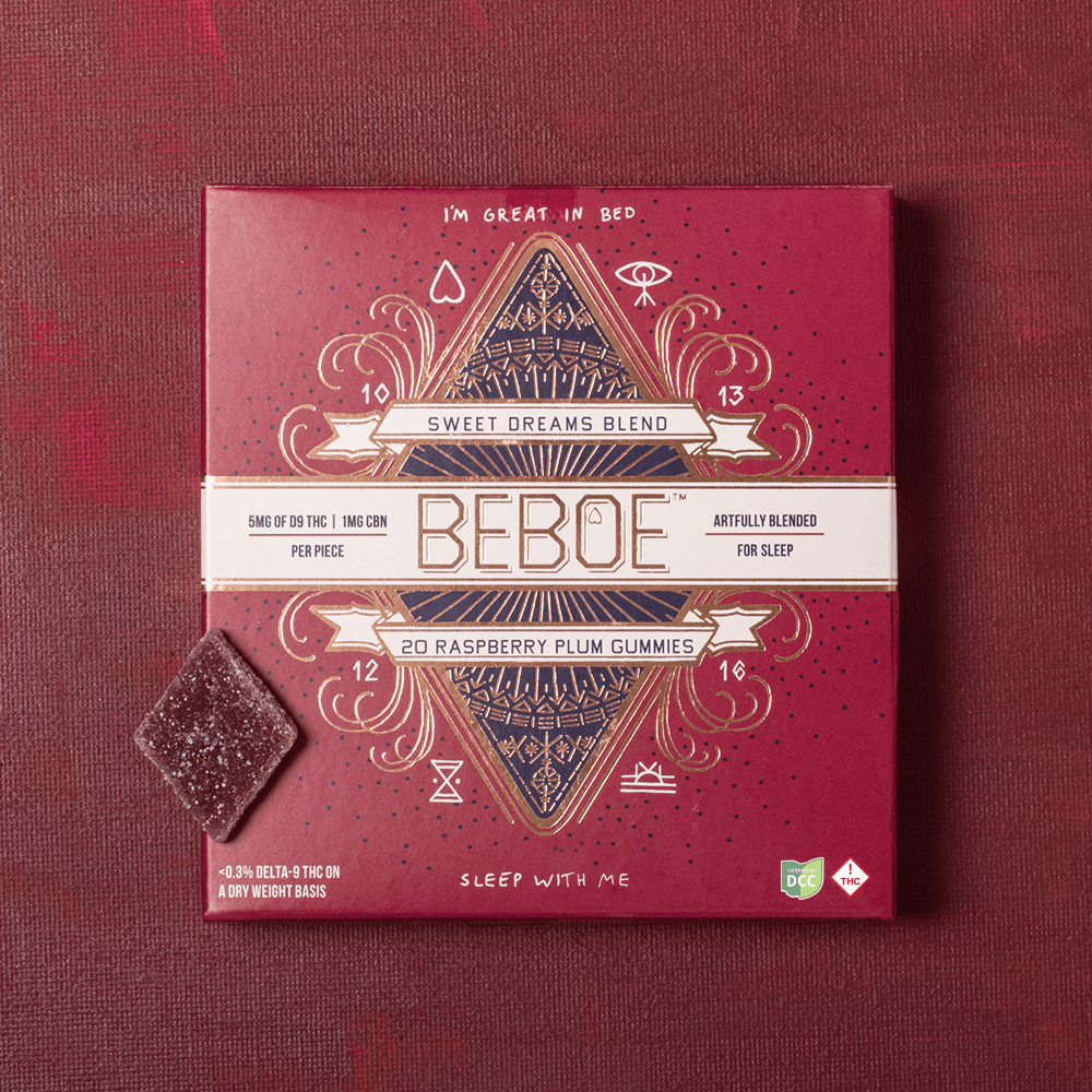 Beboe | Plum Berry 5:1 THC:CBN Gummies | 100mg | 20pk |  Indica