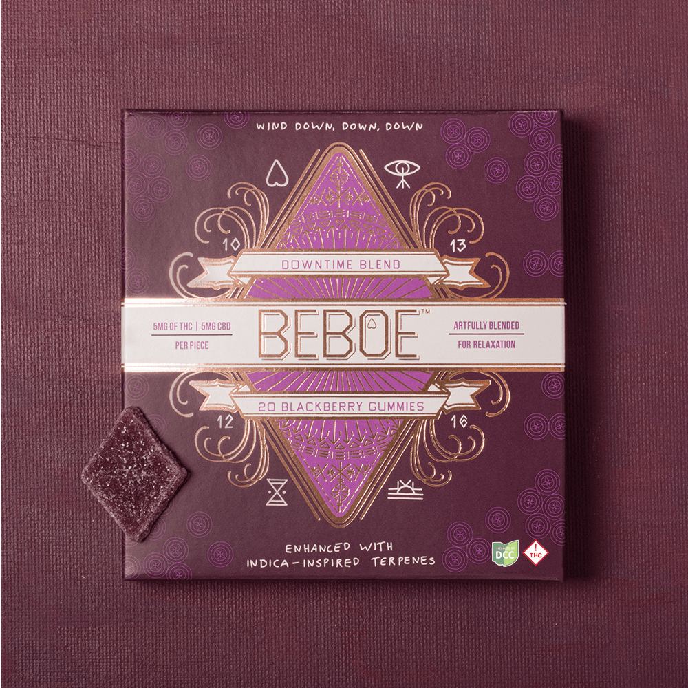 Beboe | Blackberry 1:1 THC:CBD 20pk | 100mg Gummies
