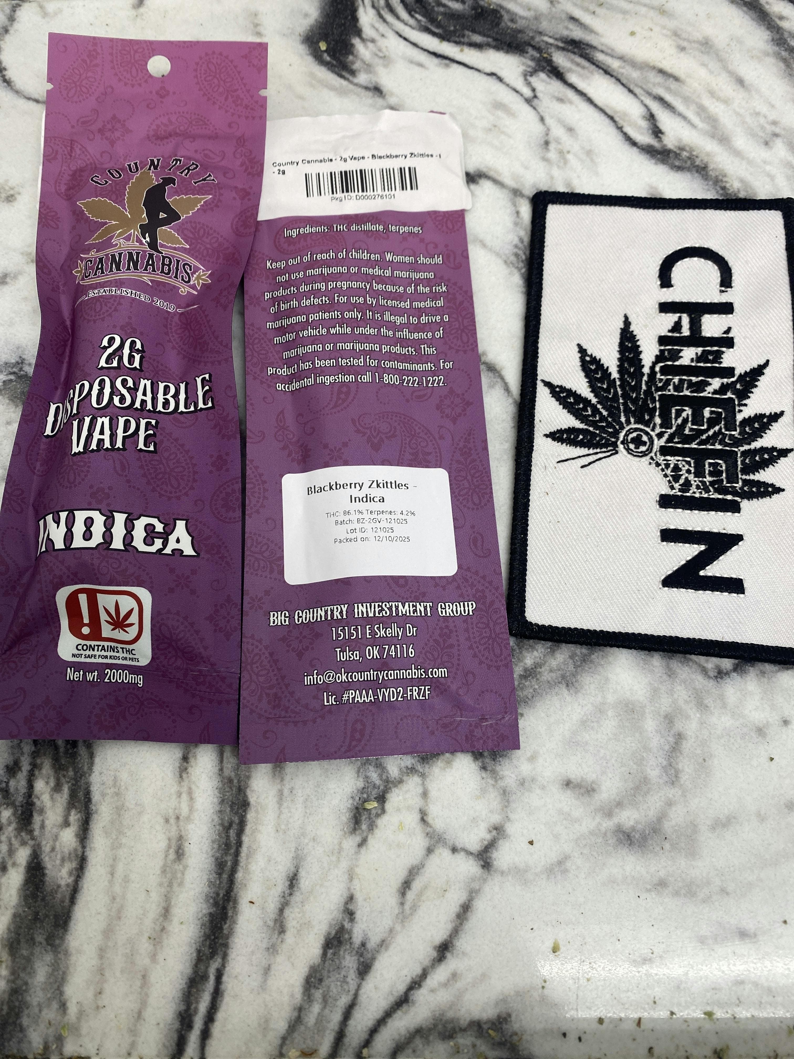 Blackberry Zkittles Vape