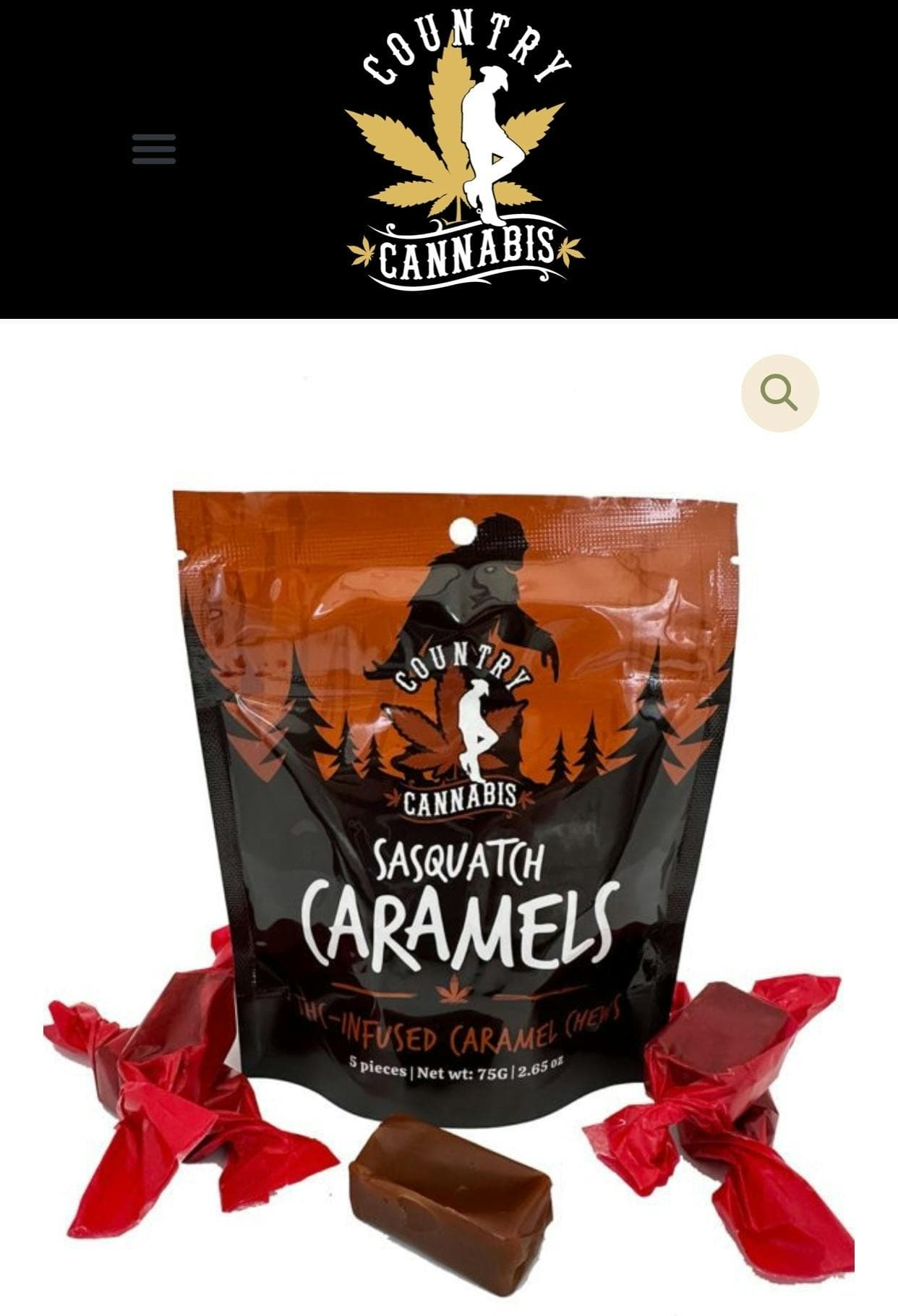 Sasquatch Caramels Thc Infused Caramel