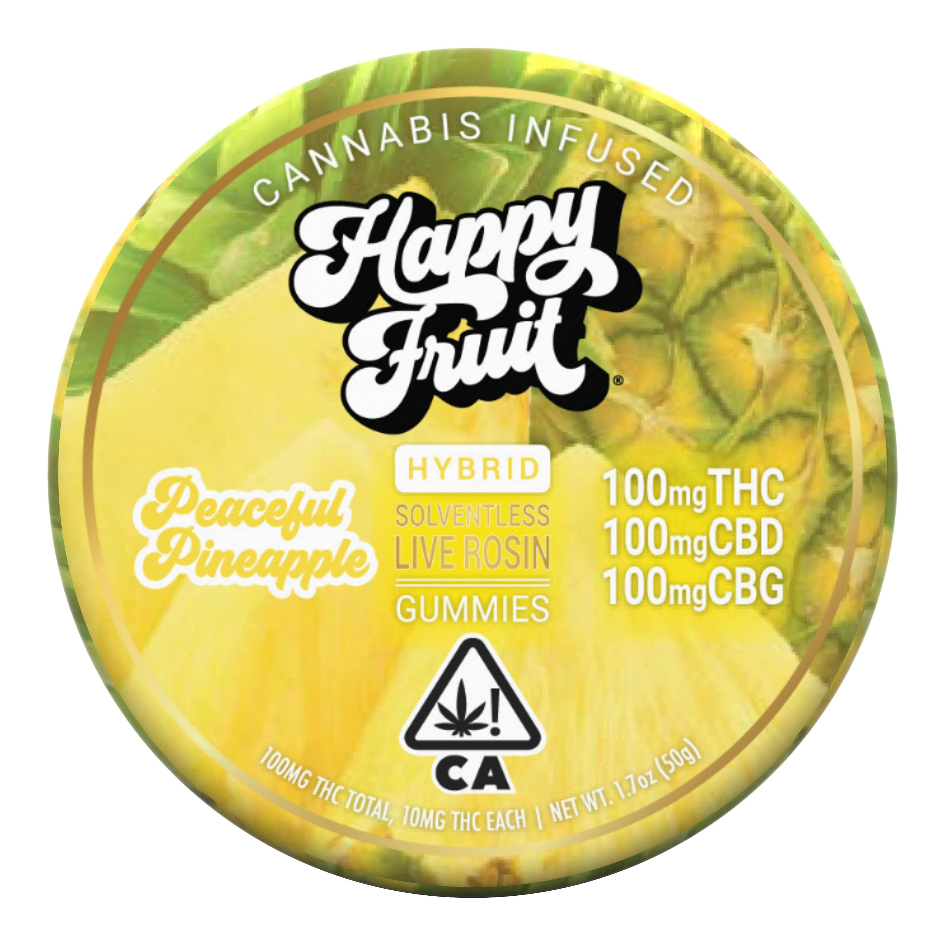 Peaceful Pineapple Rosin Gummies