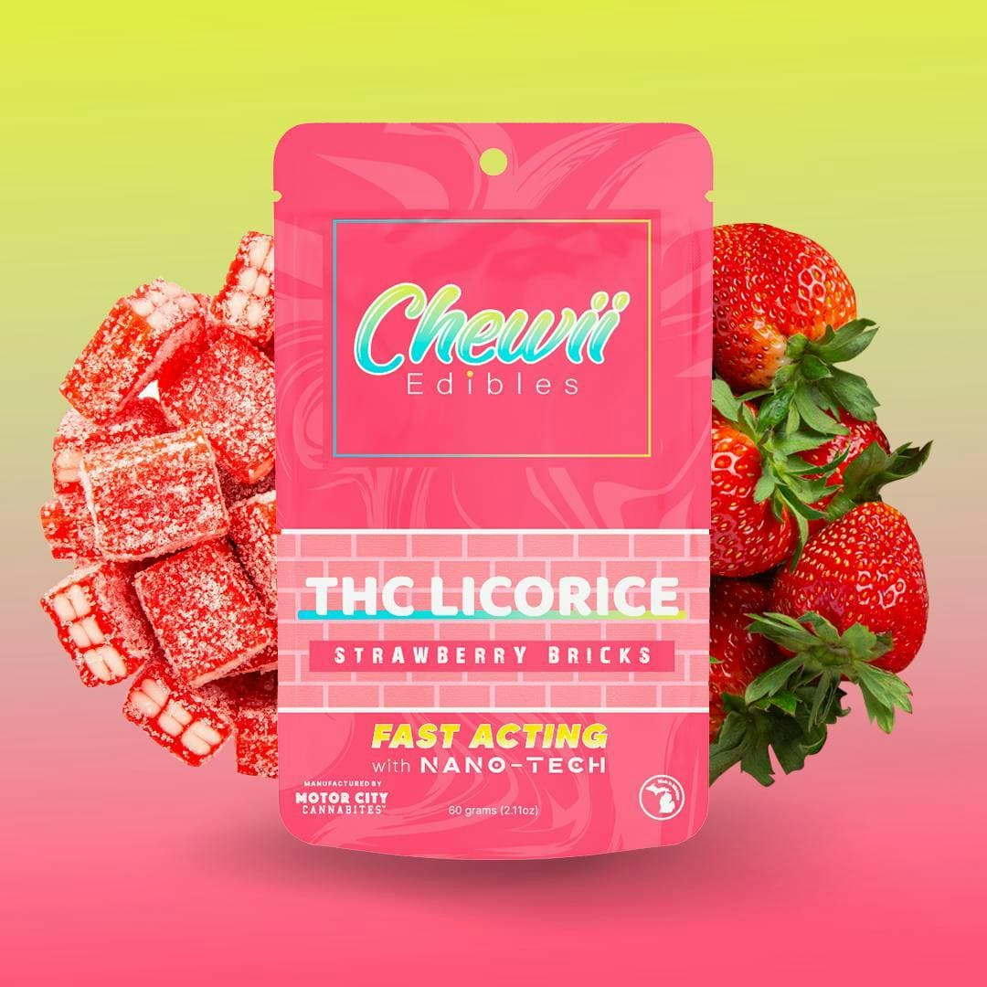 Licorice Strawberry Bricks