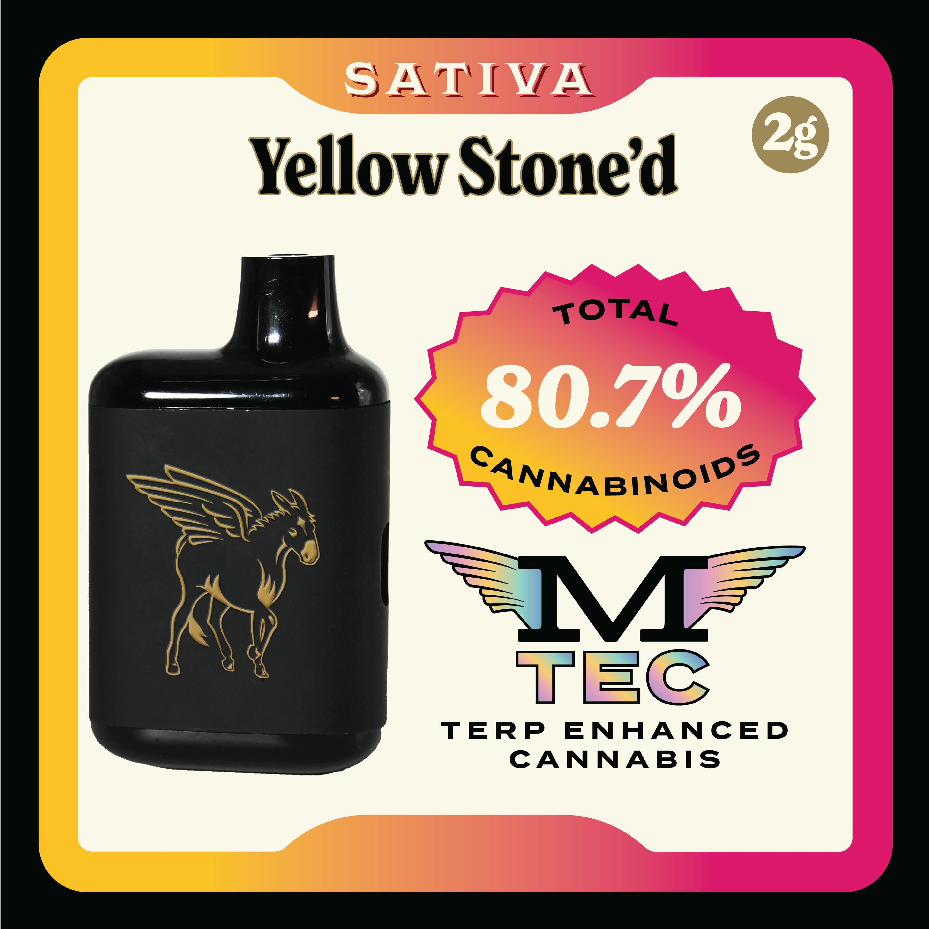 Tank Yellow Stone 80.7% Sativa