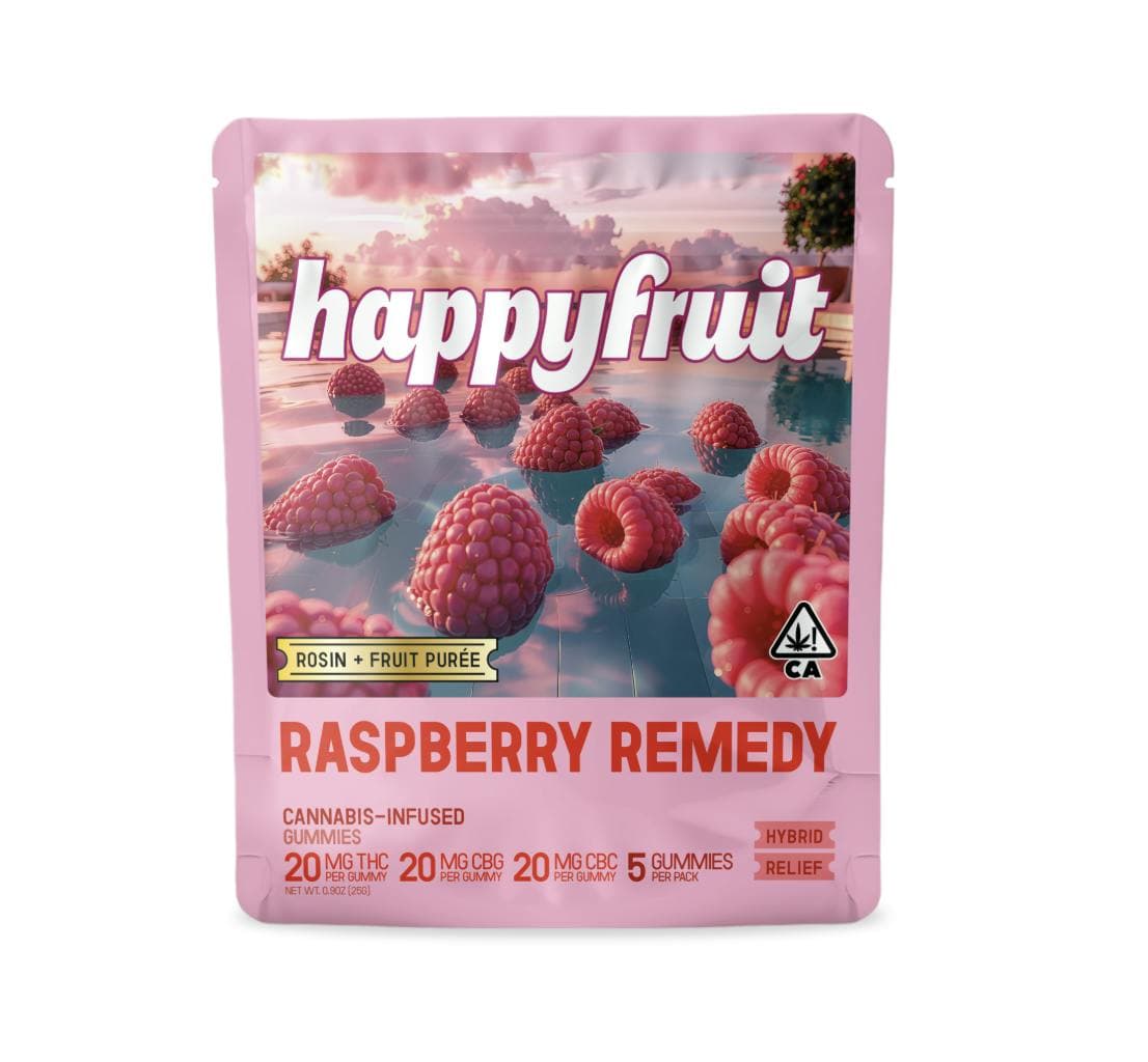 Raspberry Remedy Rosin Gummies Thc/cbg/cbc