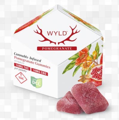 1:1 THC:CBD Pomegranate Gummies | 10ct