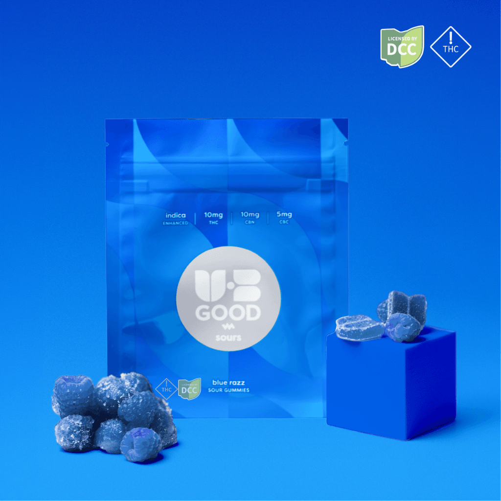 UB GOOD - Sour Blue Razz Gummies - 10ct - 100mg