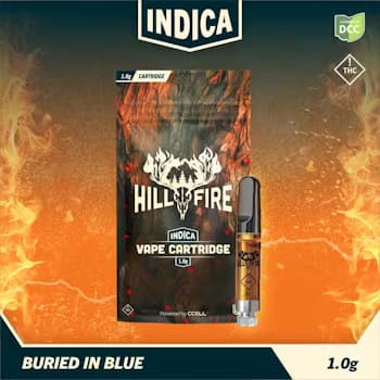 Buried in Blue Cart 1g (Indica) l Hillfire