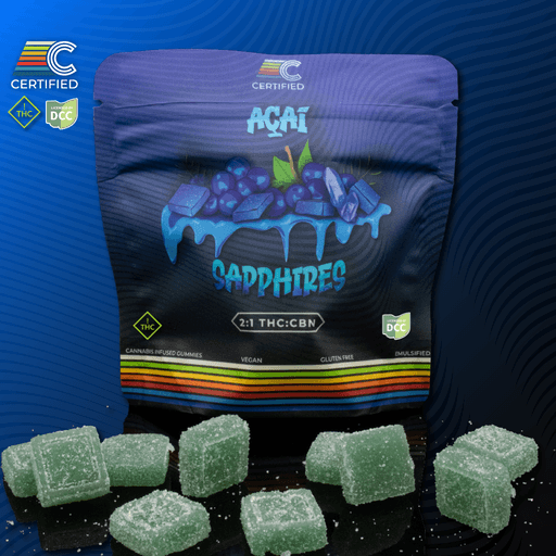 Certified Cultivators - Acai Sapphires 2:1 CBN Gummies - 10ct - 100mg
