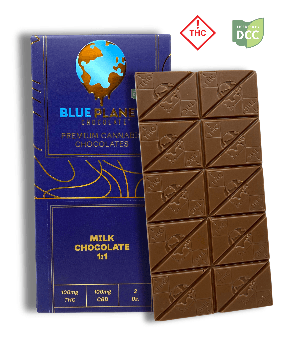 Blue Planet: 1:1 CBD Chill - Milk Chocolate Bar 110mg