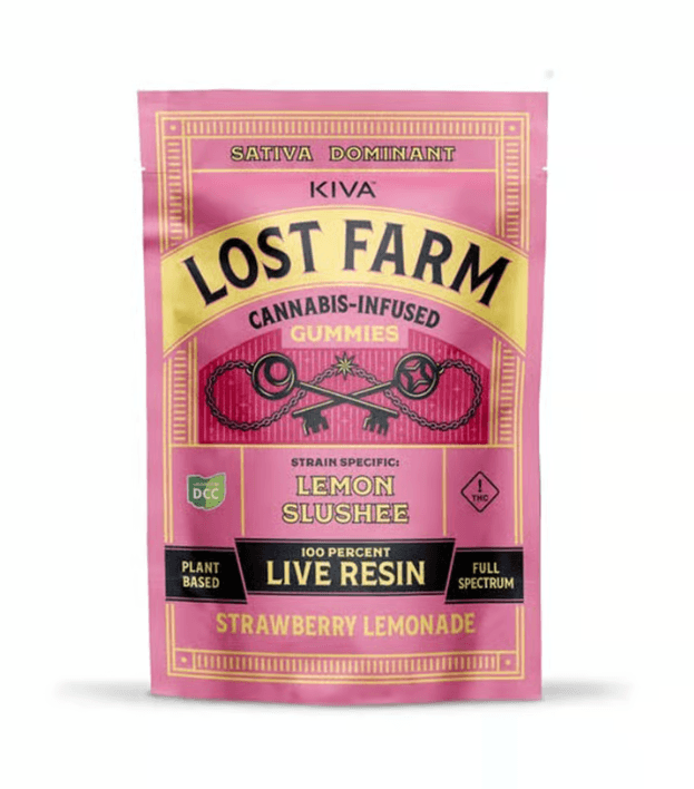 Lost Farm Lemon Slushee x Strawberry Lemonade Live Resin Gummies (100mg)