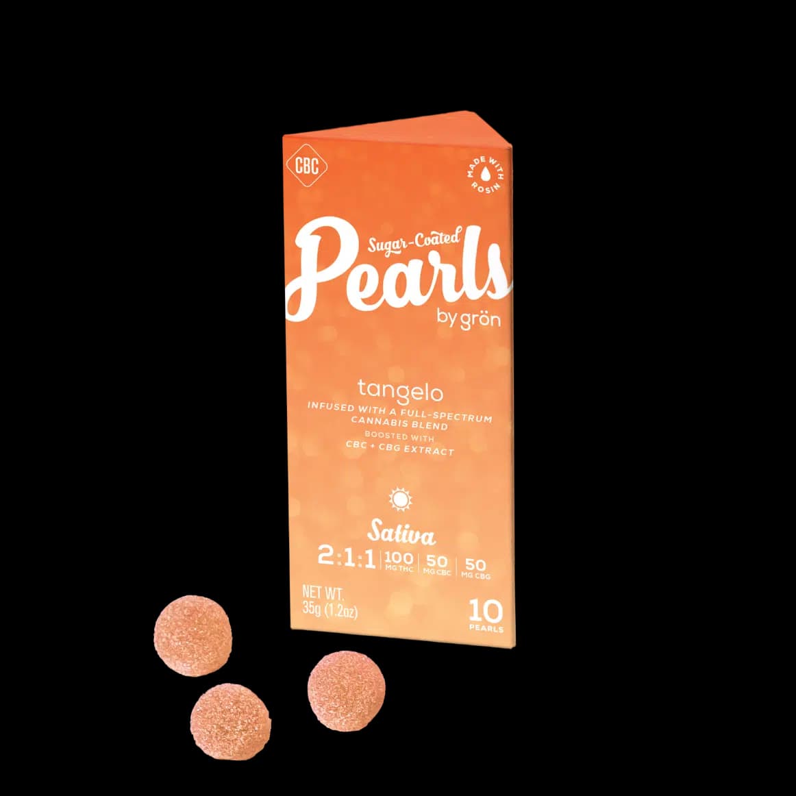 2:1:1 Tangelo Pearls - THC/CBC/CBG - Sativa