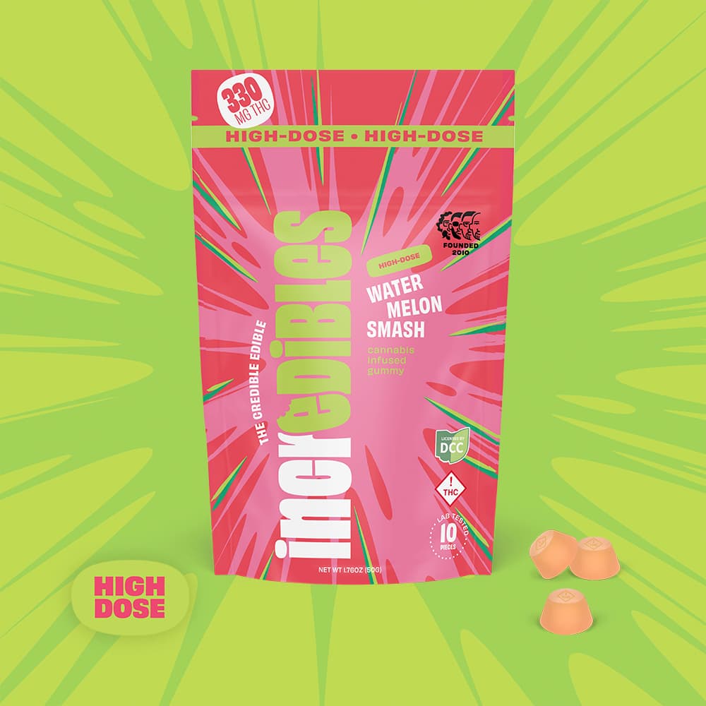 Incredibles | Watermelon Smash 10pc | 500mg Gummies