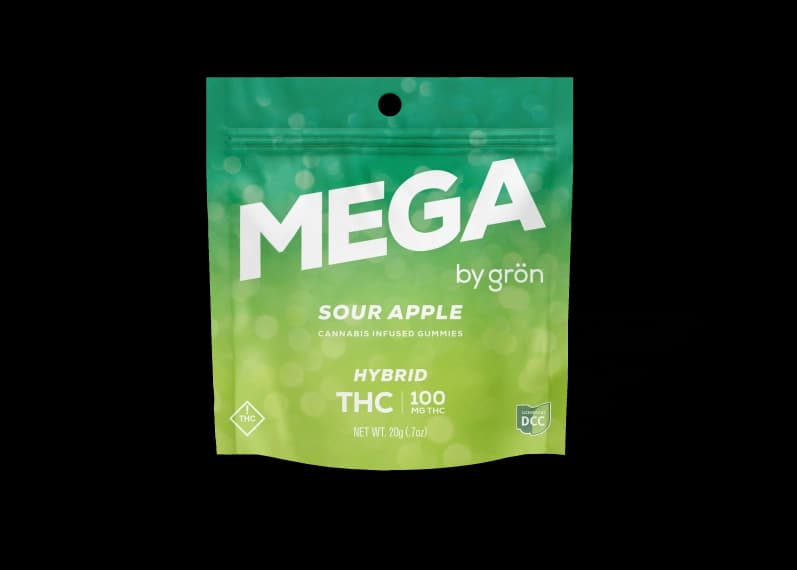 Gron | Sour Green Apple Mega Pearl | 100mg | Hybrid