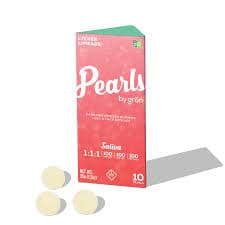 Lychee Limeade Pearls 1:1:1 THC/THCV/CBC 100mg (Sativa) | Grön