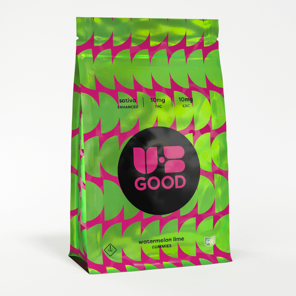 Watermelon Lime 1:1 CBC - Gummies - 10pk - 100mg - UB GOOD