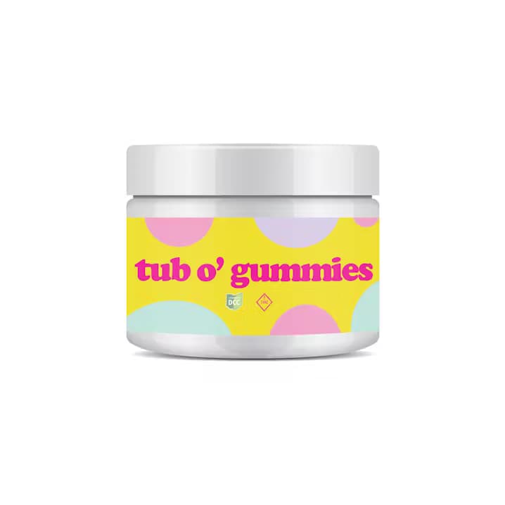 Blue Raspberry Tub'O Gummies 25pk | 1000mg