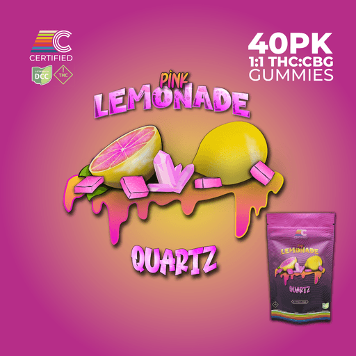 Certified Cultivators - Pink Lemonade 1:1 CBG Quartz Gummies - 40ct - 440mg