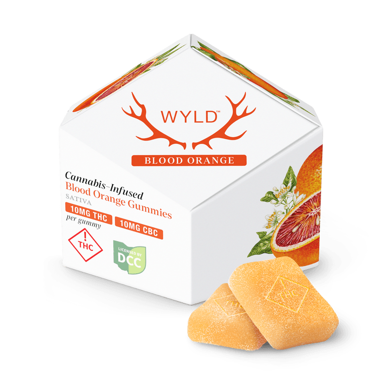 Blood Orange 1:1 THC:CBC Gummies 100mg (Sativa) | Wyld