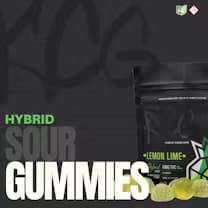 Sour Lemon Lime Gummies - 110mg (Hybrid) | King City Gardens