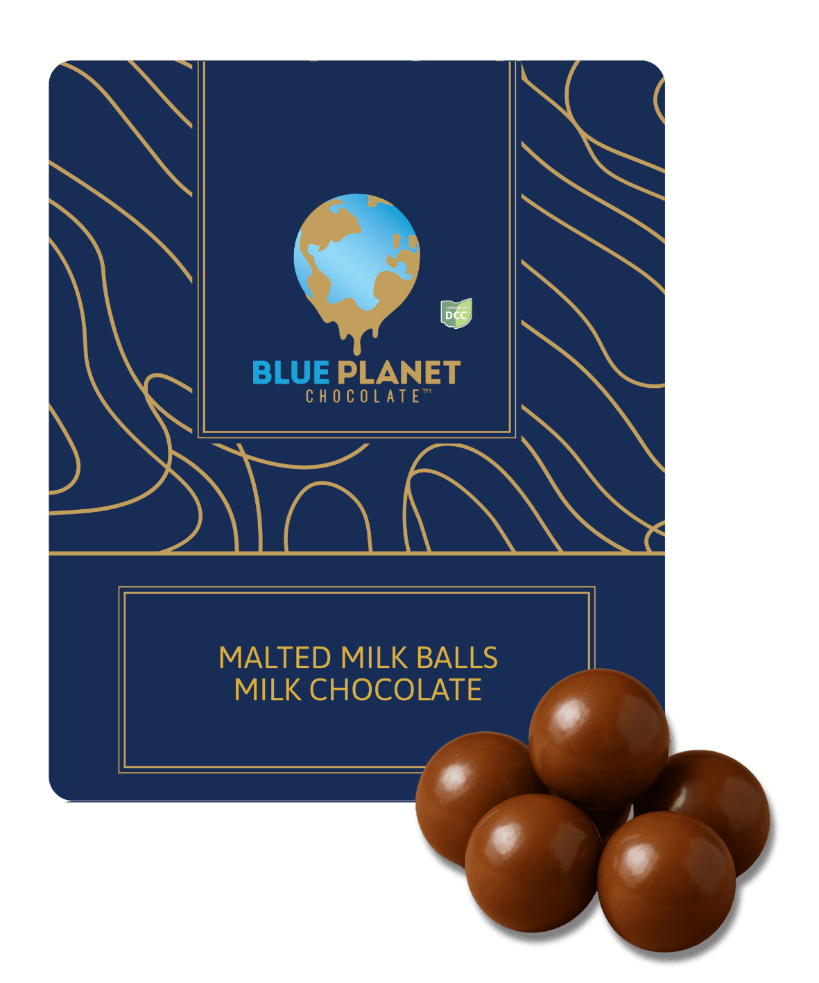 Milk Chocolate Malt Balls | Blue | 110mg | 10pk