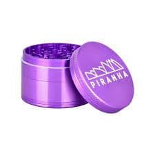 Piranha Aluminum 4pc Grinder Purple 63mm