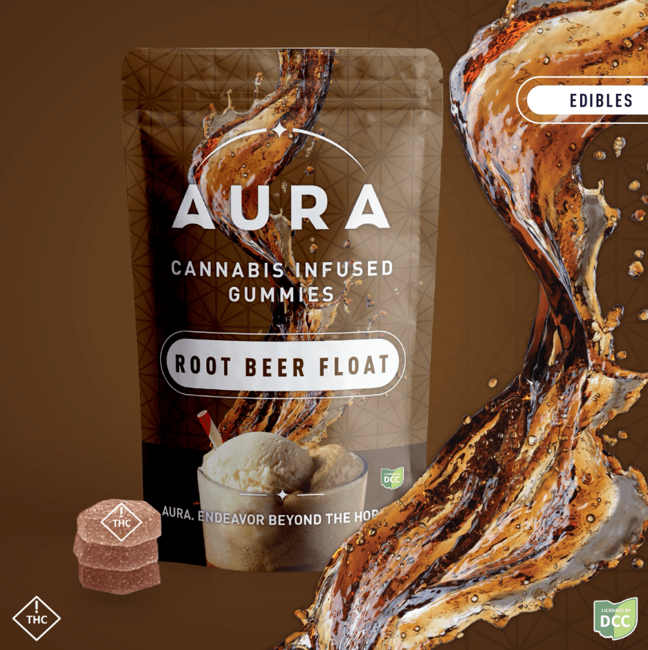 Aura - Root Beer Float + CBG Gummies - 11ct - 550mg