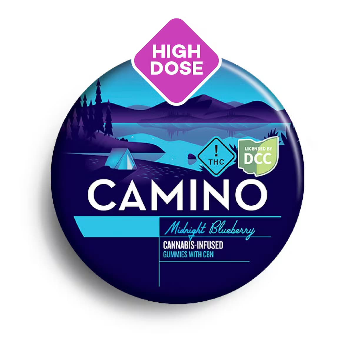 Camino Midnight Blueberry 5:1 THC:CBN HIGH DOSE Caminos