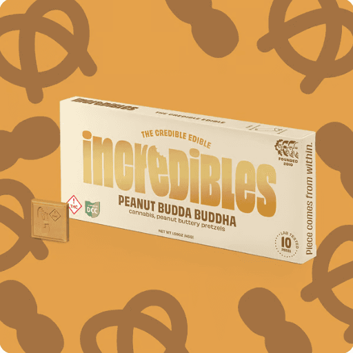 Incredibles - Peanut Budda Buddha Chocolate Bar - 10ct - 100mg