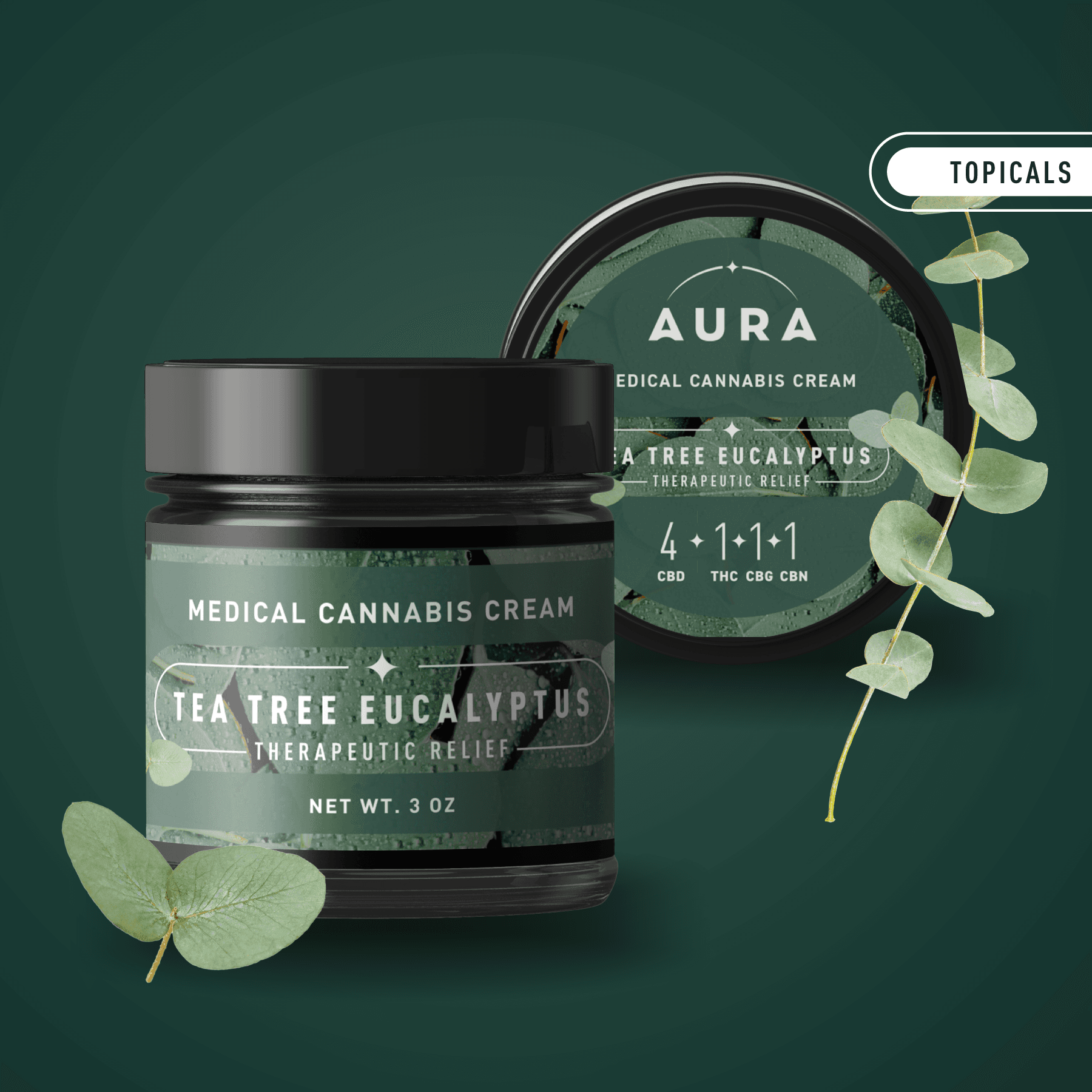 Ratioed Tea Tree Eucalyptus Cream 295mg