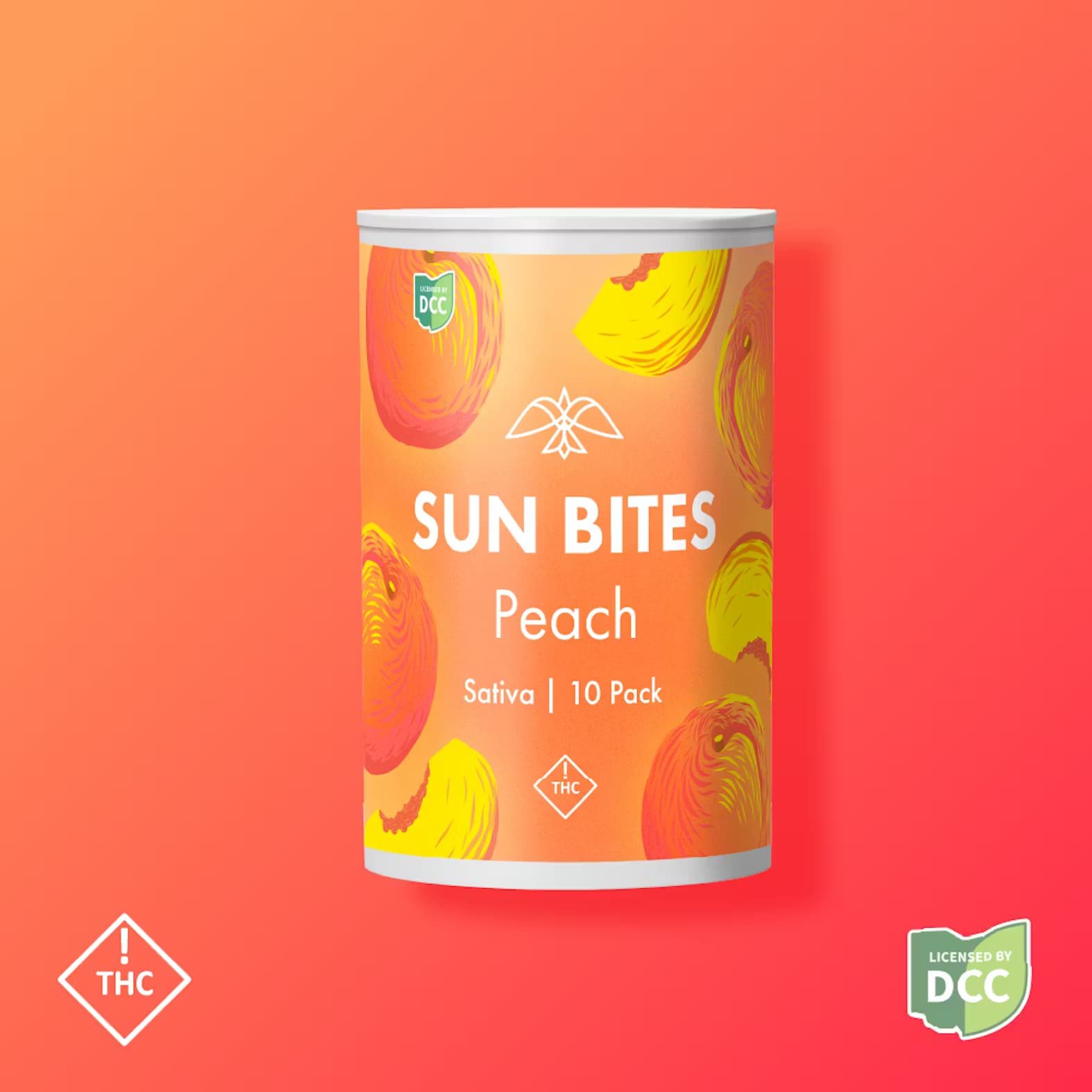 Sun Bites: Peach - Gummies 10pk 100mg