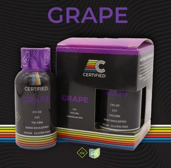 Certified Cultivators | Drink | Grape + CBN Drink | 4pk | 100mg