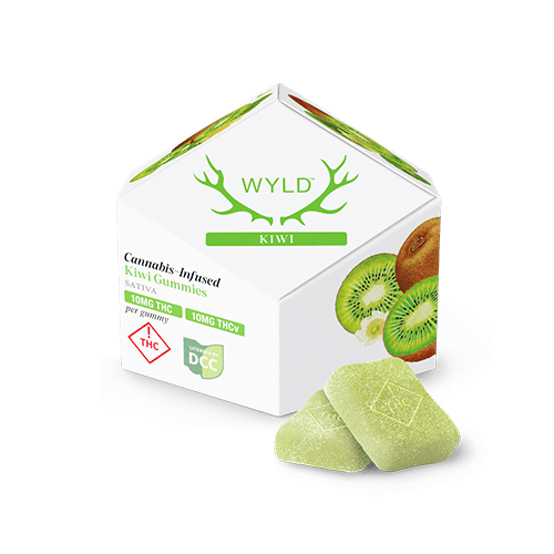 Kiwi 1:1 THC:THCV Gummies 100mg -10pk