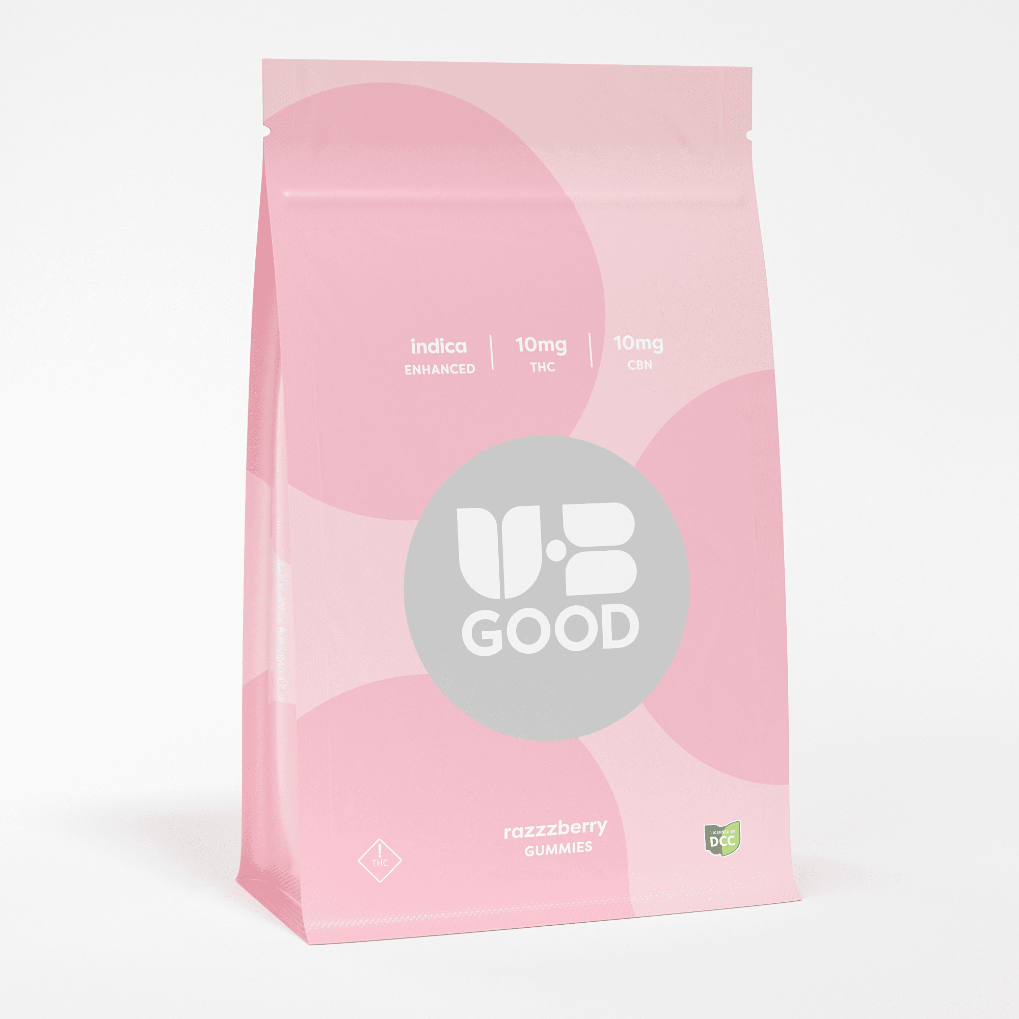 UB GOOD - Razzzberry 1:1 CBN Gummies - 10ct - 100mg