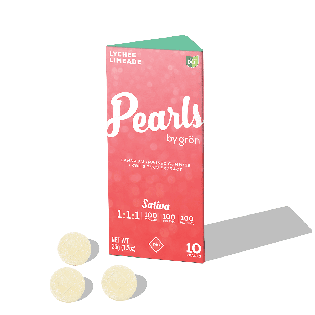 Lychee Limeade 1:1:1 THC:THCV:CBC 110mg -10pk