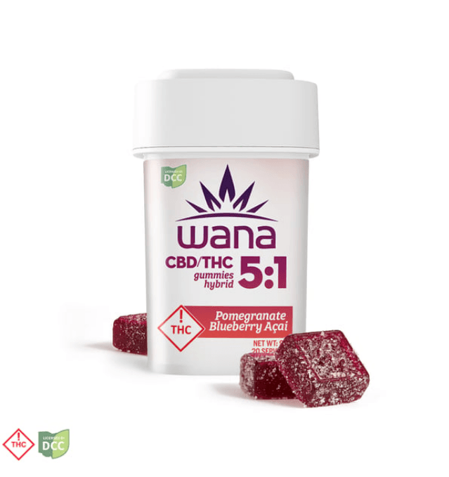 Sour Pomegranate Blueberry Acai 5:1 Gummies (100mg)