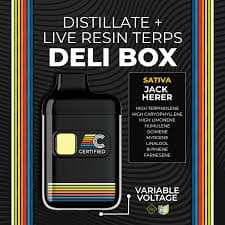 Certified: Jack Herer - LRT Deli Box Disposable 1g