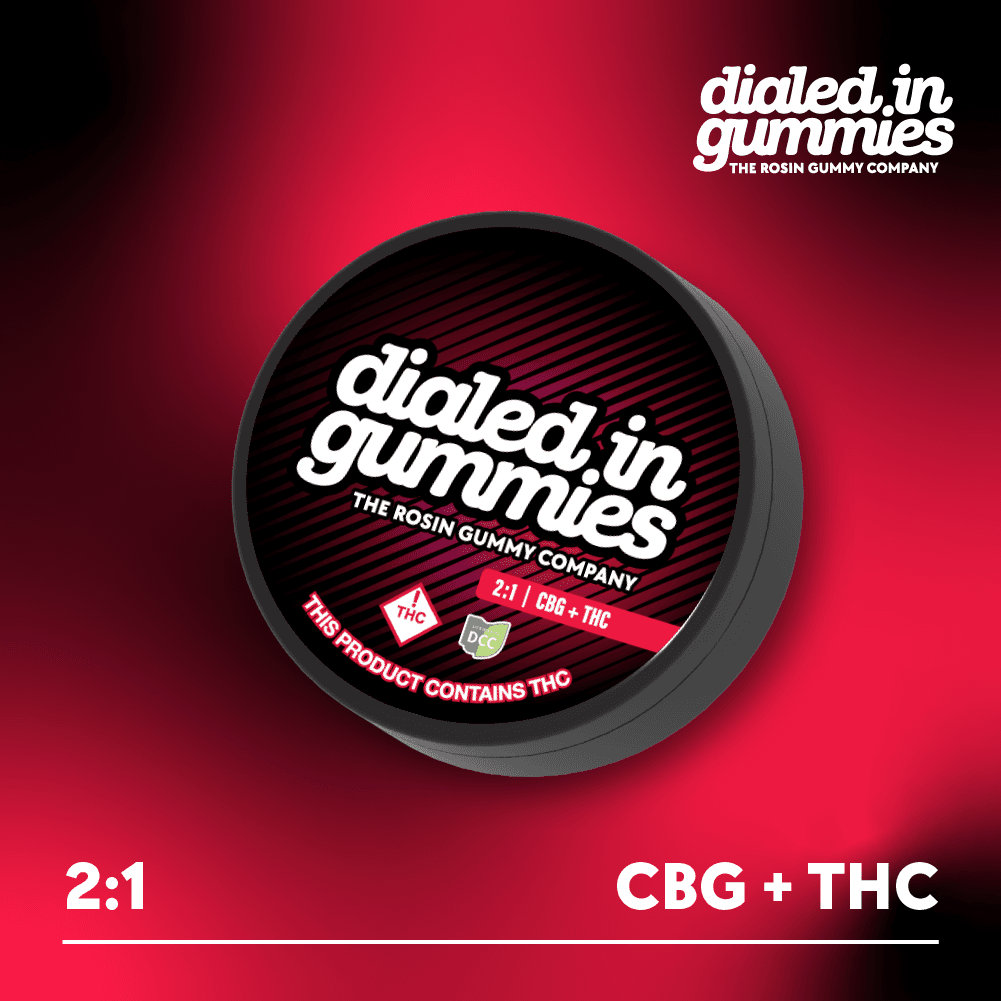 Relax 2:1 CBG:THC Pomegranate | Rosin Gummies | [100.8mg]